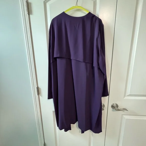 Chic Long Purple Blazer 3x - Picture 2 of 13